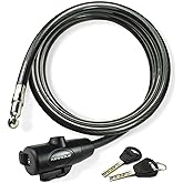 MARQUE Bike Lock with Key &ndash; 3/8&rdquo; (4Ft, 7Ft, 15Ft, 25Ft) Straight Cable Locks with Keys, Anti-Theft Security Cable for Bicycles, Scooters, Kayaks, Paddle Boards, Gates