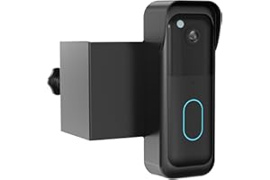 PEFECON No-Drill Blink Doorbell Mount, Anti-Theft Door Mount for All-new Blink Doorbell Camera, Quick Install Doorbell Kits Ideal for Rental Apartments, No Sensor Blockage, Black