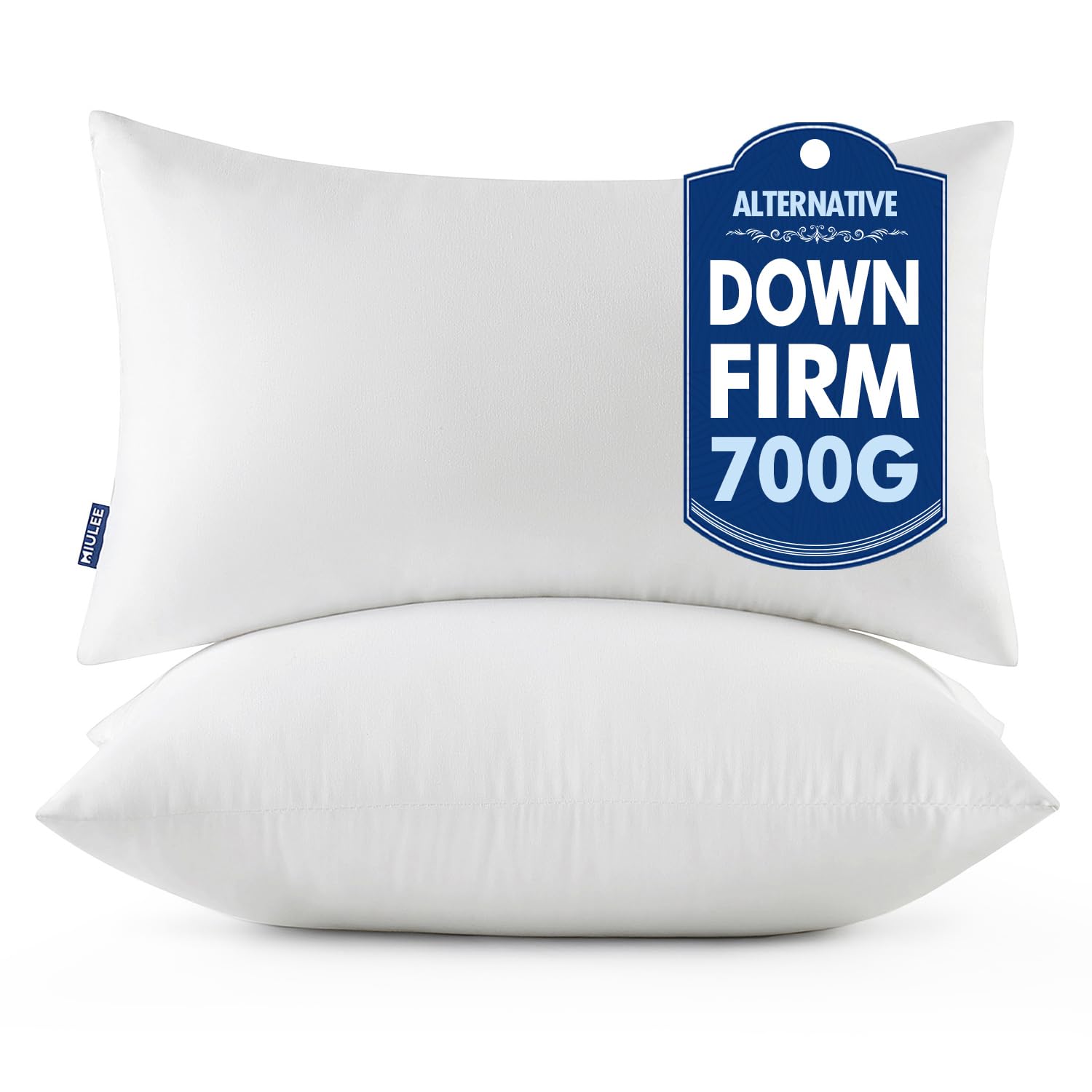 Photo 1 of MIULEE Pillows Standard Size Set of 2, Pack of 2 20x26 Inch 100% Virgin Fiber Filling Bed Couch Pillows