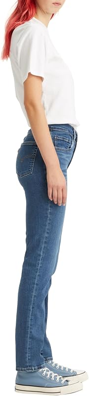 Femme Jeans 724 High Rise Straight, Blue Wave Mid, 27W / 30L — photo 6 sur 8