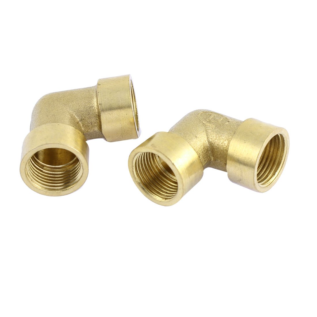 Aexit Metal 90 Degree 3/8 Female to Female Elbow Hose Pipe Tube Fitting Connector 2pcs (94a8d45844df4482f6342fdee0aa3ddc)