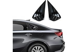 XYHGM for Kia Forte 2024 2023 2022 2021 2020 2019 Window Louvers Rear Side Window Louvers Air Vent Scoop Shades Cover Blinds 