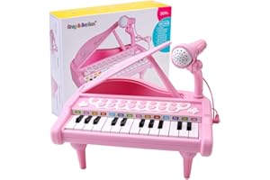 AMY & BENTON Amy&Benton Piano Toy Baby Toddler Pink Toy Piano Keyboard for Girls Age 1 2 3 Year Old Birthday GIfts for Girls