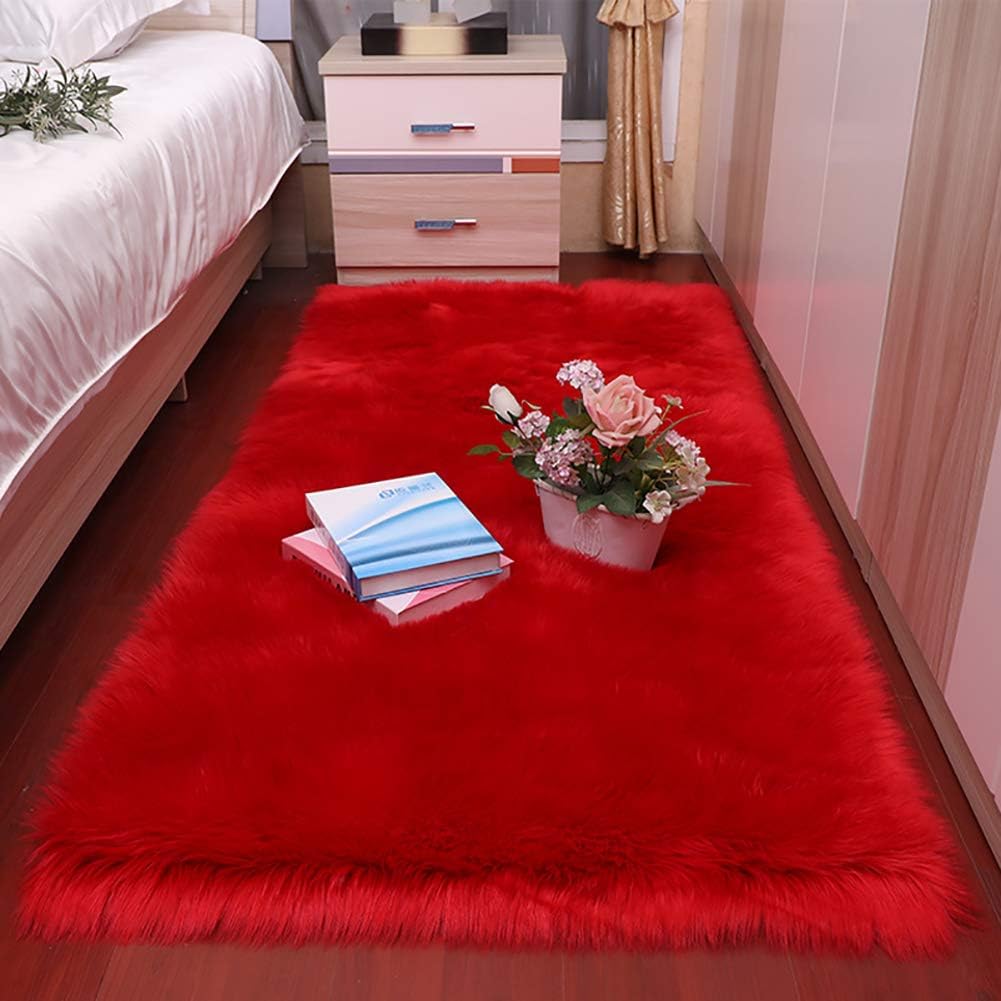 Xnxn Soft Cozy Plush Bedside Rug for Bedroom Living Room