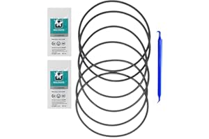 Kinetic Wares 151122 Oring Compatible with Big Blue, Pentek Pentair O-Ring OEM Size 6 Pcs w/Dow Molykote 111 O-Ring Lubricant and Scratch Free O-Ring Pick
