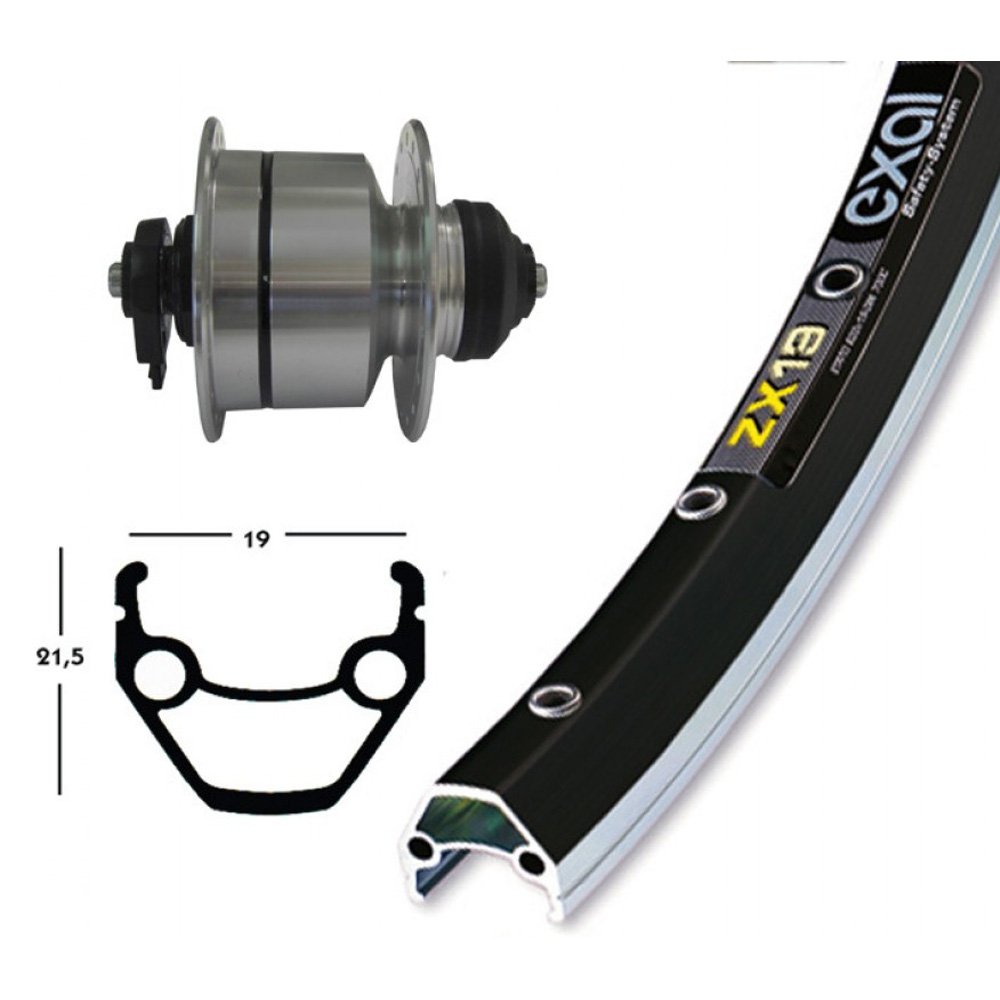 Bike-Parts 75DH3D72 Unisex - Adult V Wheel Silver 1 Size
