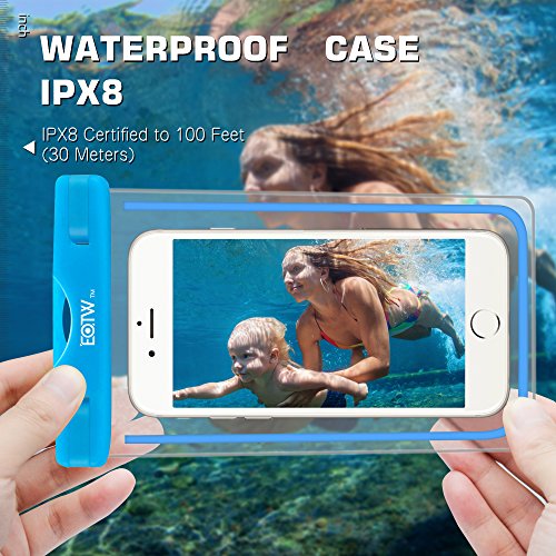 EOTW Waterproof Phone Pouch, IPX8 Universal Waterproof Case Bag Fit for iPhone 11/11 Pro Max/Xs Max/XR/X/8/8P Galaxy S20 up to 6.8" Protective Pouch for Water Parks/Beach/Cruise/Pools