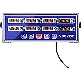 YOOYIST Commercial 8-Channel Professional LED Digital Kitchen Timers Digital Calculagraph for Restaurant Home Food Cooking Lo
