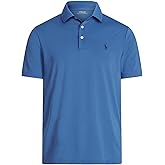 POLO RALPH LAUREN Mens Performance Polo Shirts (X-Large, RetreatBlue)