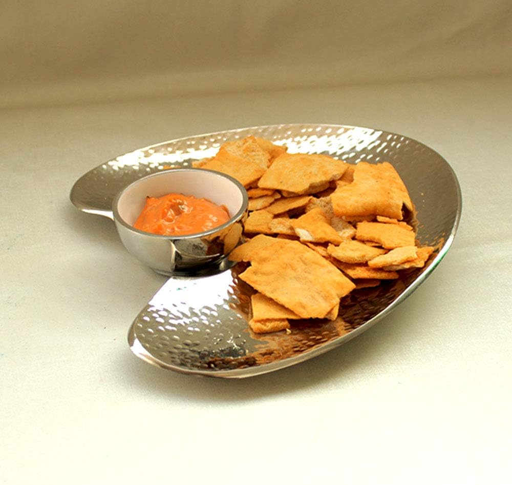 MIB Cashew Shaped Serving Platter with Dip