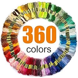 LOVIMAG Premium Rainbow Color Embroidery Floss with