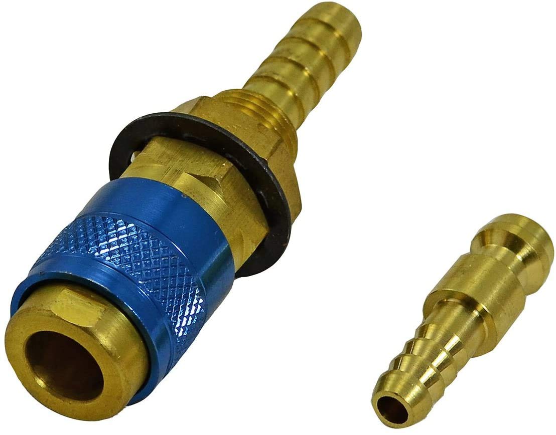 RIVERWELD Argon Quick Connect Fittings Hose Connector for QQ300 PTA DB SR WP 17 18 26 TIG Welding Torch Blue Colour