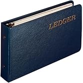 Wilson Jones Ring Ledger Outfit, Bookkeeping System with Ring Binder, Ledger Sheets, and A-Z Indexes (W0203-58BLA)