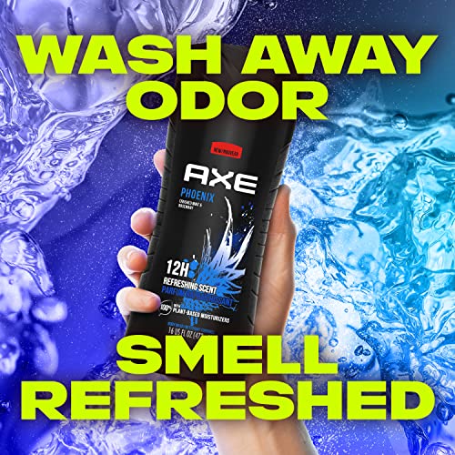 AXE Body Wash 12h Refreshing Scent Phoenix Crushed Mint & Rosemary Men