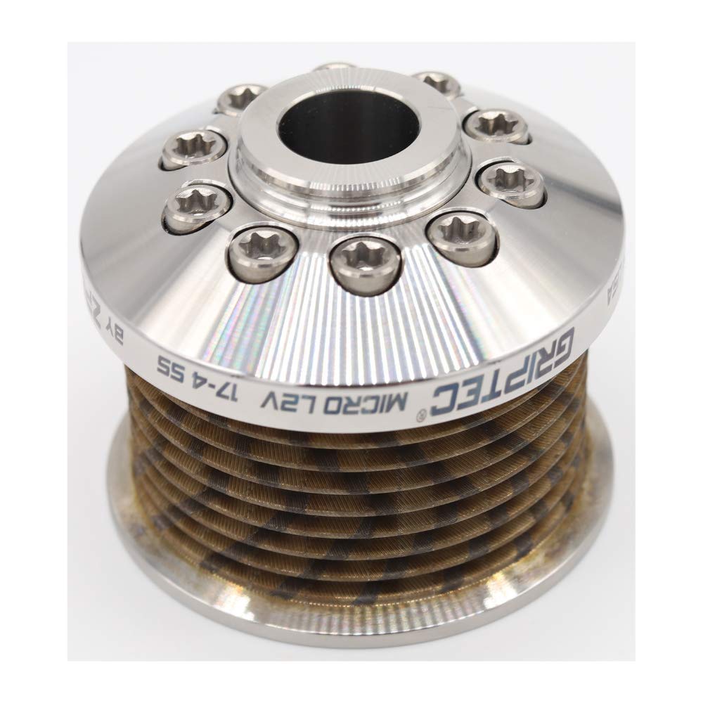 GripTec V2 Stainless Supercharger Upper Pulley w/Hub LSA CTSV Camaro