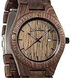 Walnut Wood Grain Watch - Handmade Wooden Wrist Watch