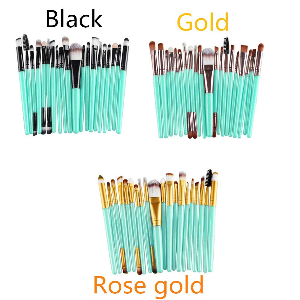 Butifullove 20 pcs Makeup Brush Set Tools Wool Make Up Brush Set- Foundation Powder/Eyeshadow/Blush/Eyeliner Brush (20PCS, Rose Gold)