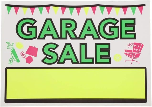 Amazon Com Everbilt 10 In X 14 In Vinyl Garage Sale Sign