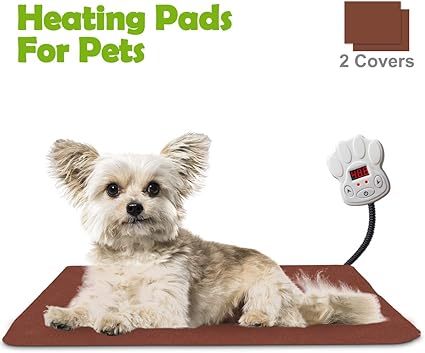 Qomolo Tapis Chauffant Pour Chien Tapis Pour Chien Lit Pour Chat Lit électrique Couverture Sac De Couchage Pour Chien Chat Avec 7 Niveaux De