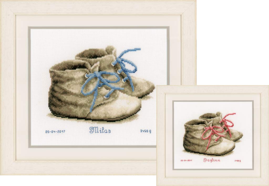 Vervaco Birth Record: Baby Shoes, Assorted