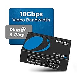 OREI UltraHD 4K @ 60 Hz 1 x 2 HDMI Splitter 1 in 2