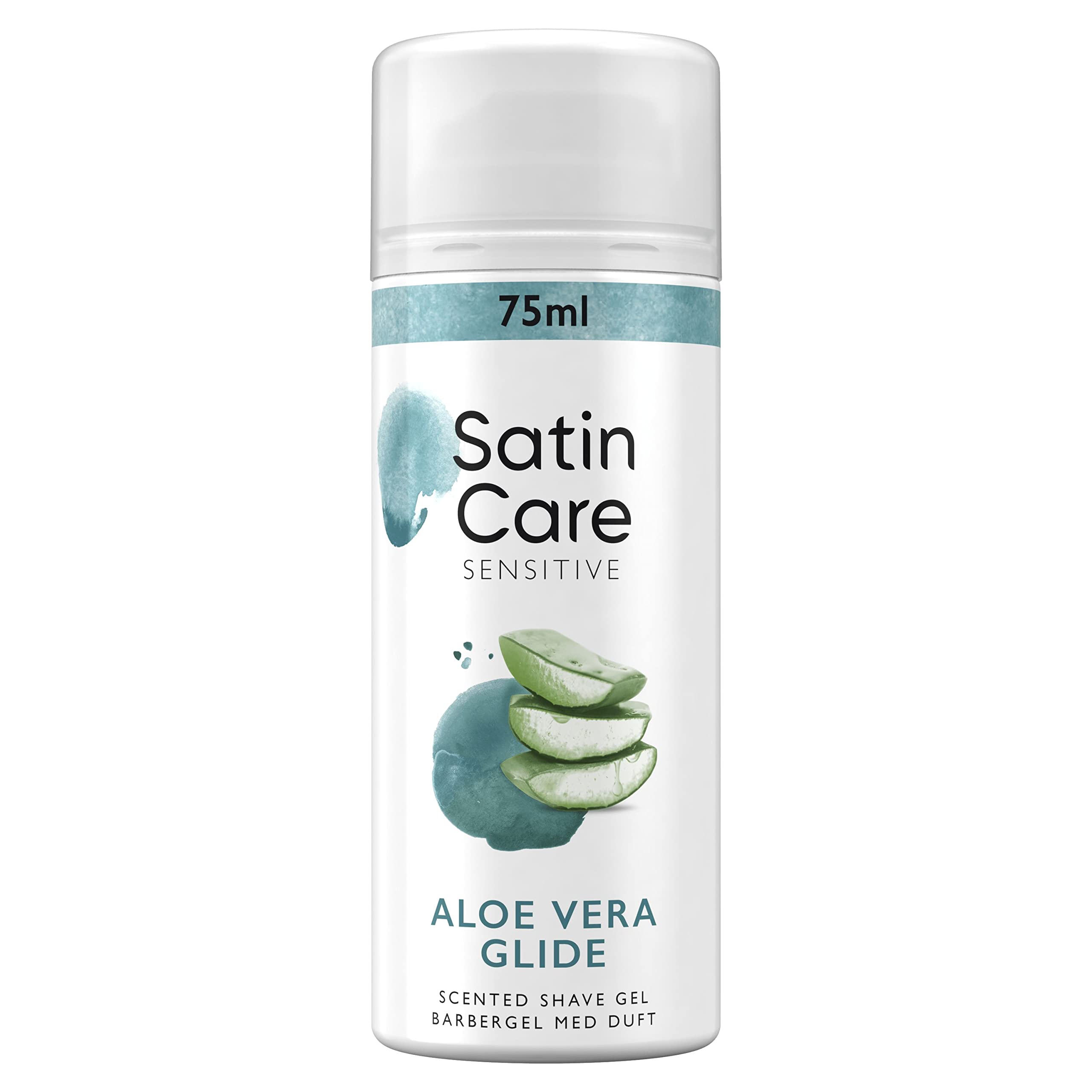 Gillette Satin Care Women's Shaving Gel, 75 ml, Specifically Designed For Sensitive Skin with Aloe Vera