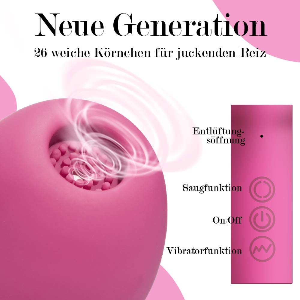 Fondlove Klitoris Sauger G-Punkt Vibratoren für Sie Nippel Stimulator Oral Sex Sexspielzeug für Frauen und Paare Brust Massagegerät mit Multifunktion 7 Saugmodi 7 Vibrationsmodi