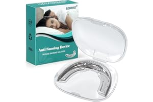 ROOHO Anti Snoring Mouthpiece,Anti Snoring Devices,Anti Snoring Mouth Guard Helps Stop Snoring Solution Comfortable,Reusable Snoring Reducing Mouthguard for Men and Women