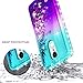 NageBee LG Rebel 4 LTE Case, Aristo 3+ Plus/Aristo 3/Aristo 2/Aristo 2 Plus/Tribute Dynasty/Empire/Zone 4/Phoenix 4/Fortune 2/Risio 3/Rebel 3/K8+/K8S w/Screen Protector, Glitter Liquid Case -Aqua