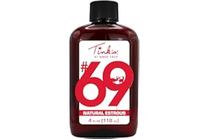TINK'S #69 Doe-in-Rut Buck Lure | 4 Fl Oz Bottle | 100% Natural Deer Urine | Hunting Accessories, Attractant, Scent Wicks Included, Easy to Use Squirt Top