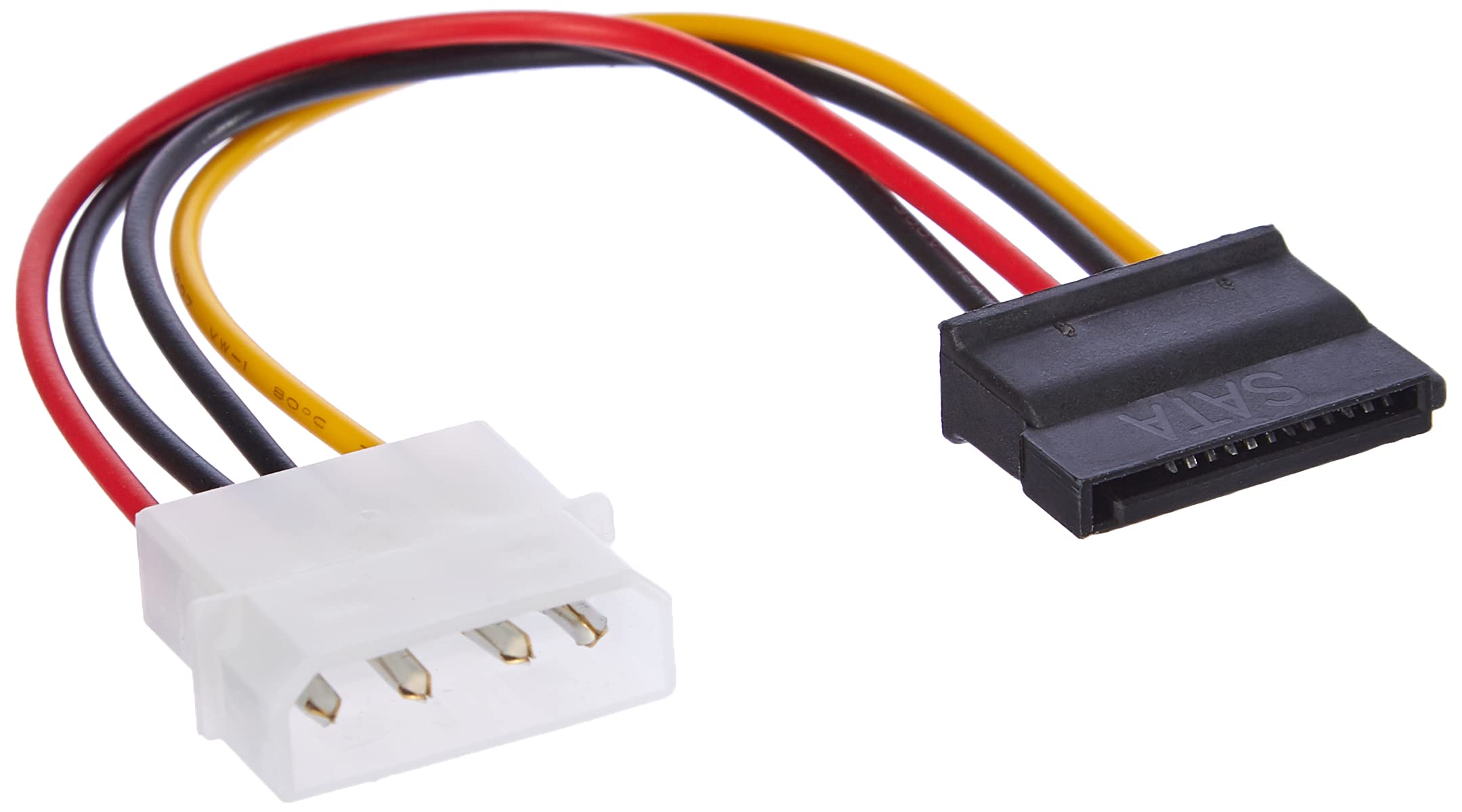 Akyga AK-CA-17 Molex Male to SATA Female HDD/SSD Adapter Cable 15 cm