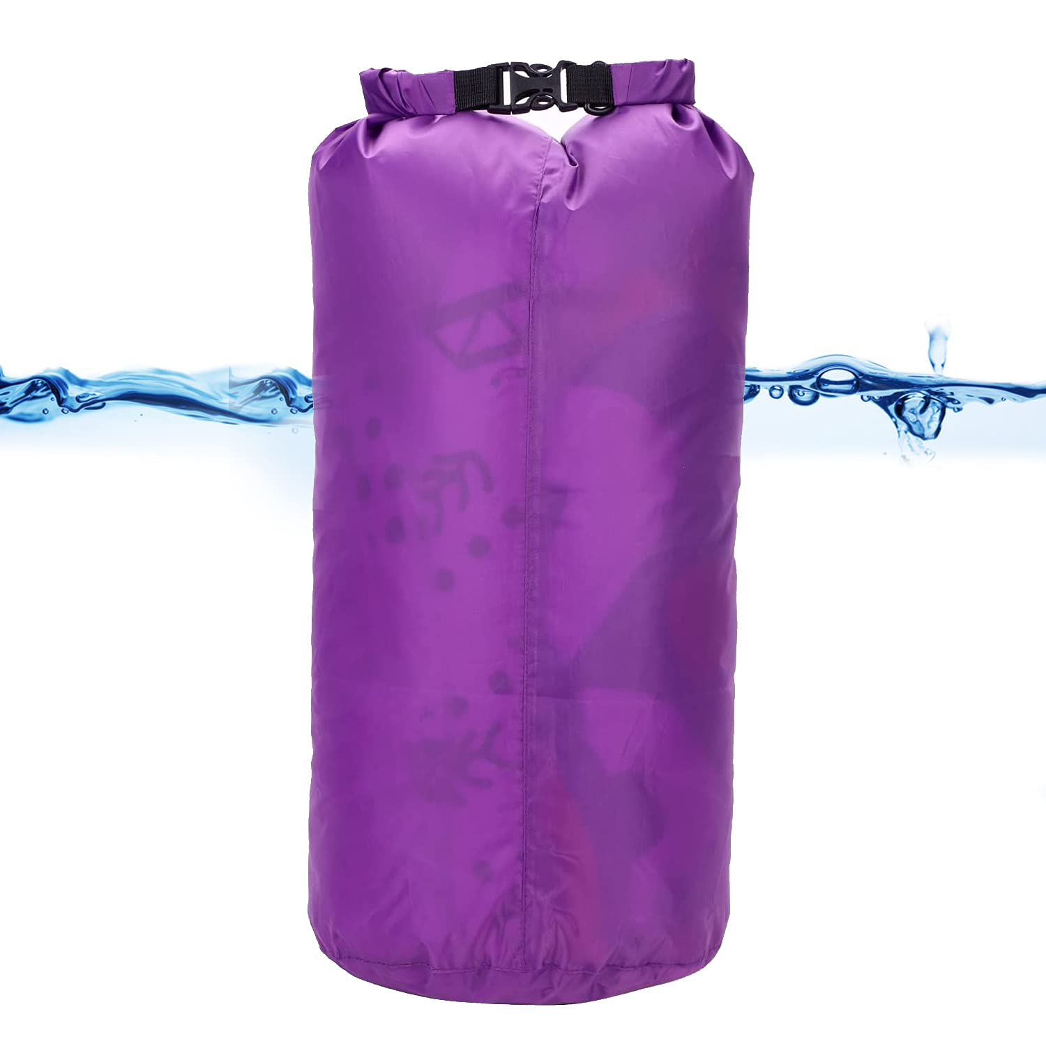 IBLUELOVER Waterproof Dry Bag 15L Floating Dry Sack Roll Top Dry Compression Sack Keeps Phone Gears Dry for Travel Camping Swimming Kayaking Boating Canoeing Rafting Snowboarding