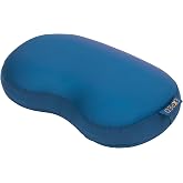 Exped Versaluxe Camping Pillow, Ocean | Lightweight Backpacking Pillow with Removable Machine Washable Cover, Ergonomic Shape, Attaches to Sleeping Pad, 7 oz