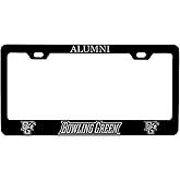 Bowling Green Falcons Alumni Engraved Metal License Plate Frame Officially Licensed Black