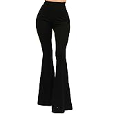 Vivicastle Women's USA Lightweight Boho Comfy Stretchy Bell Bottom Flare Pants