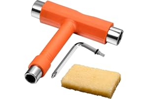 SPEEDWOX All-in-One Skate Tools Skate Wrench Tools Multi-Function Portable Skateboard Tool Roller Skate Tool T Tool with Alle