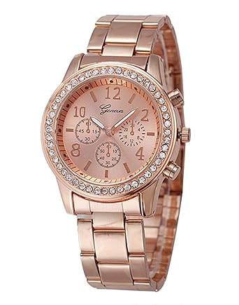 Rose Gold Women's Fashion Analog Watch Designer Wrist Watch