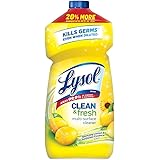 Lysol, Clean and Fresh MultiSurface Cleaner Scent Ounce, Lemon Sunflower, 48 Fl Oz
