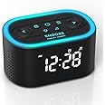 Reacher Digital Alarm Clock & White Noise Sound Machine, 21 Soothing Sounds, 7 Wake Up Sounds, 8 Night Lights, 32-Level Volum