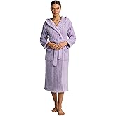 HEARTNICE Fuzzy Soft Robes for Women, Long Plush Hooded Robe Fluffy Warm Bathrobes