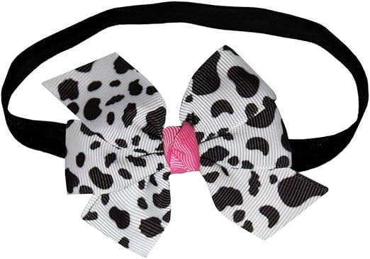 cow print headband for baby girl