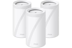 TP-Link Tri-Band WiFi 7 BE22000 Whole Home Mesh System (Deco BE85) | 12-Stream 22 Gbps | 2× 10G + 2× 2.5G Ports Wired Backhaul, 8× High-Gain Antennas | VPN, AI-Roaming, 4×4 MU-MIMO, HomeShield(3-Pack)
