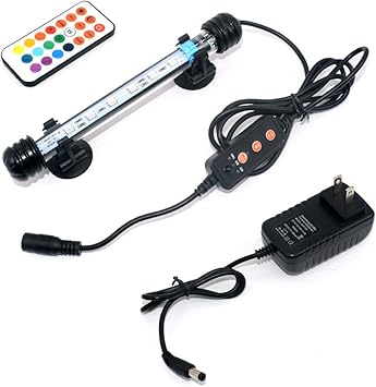 Amazon Varmhus 水槽ライト 水槽用照明 アクアリウムライト Led熱帯魚ライト タイマー付き 4 8 12h 定時 日出日没機能 観賞魚飼育 水草育成 18cm 6leds Rgb Varmhus ライト 照明 通販