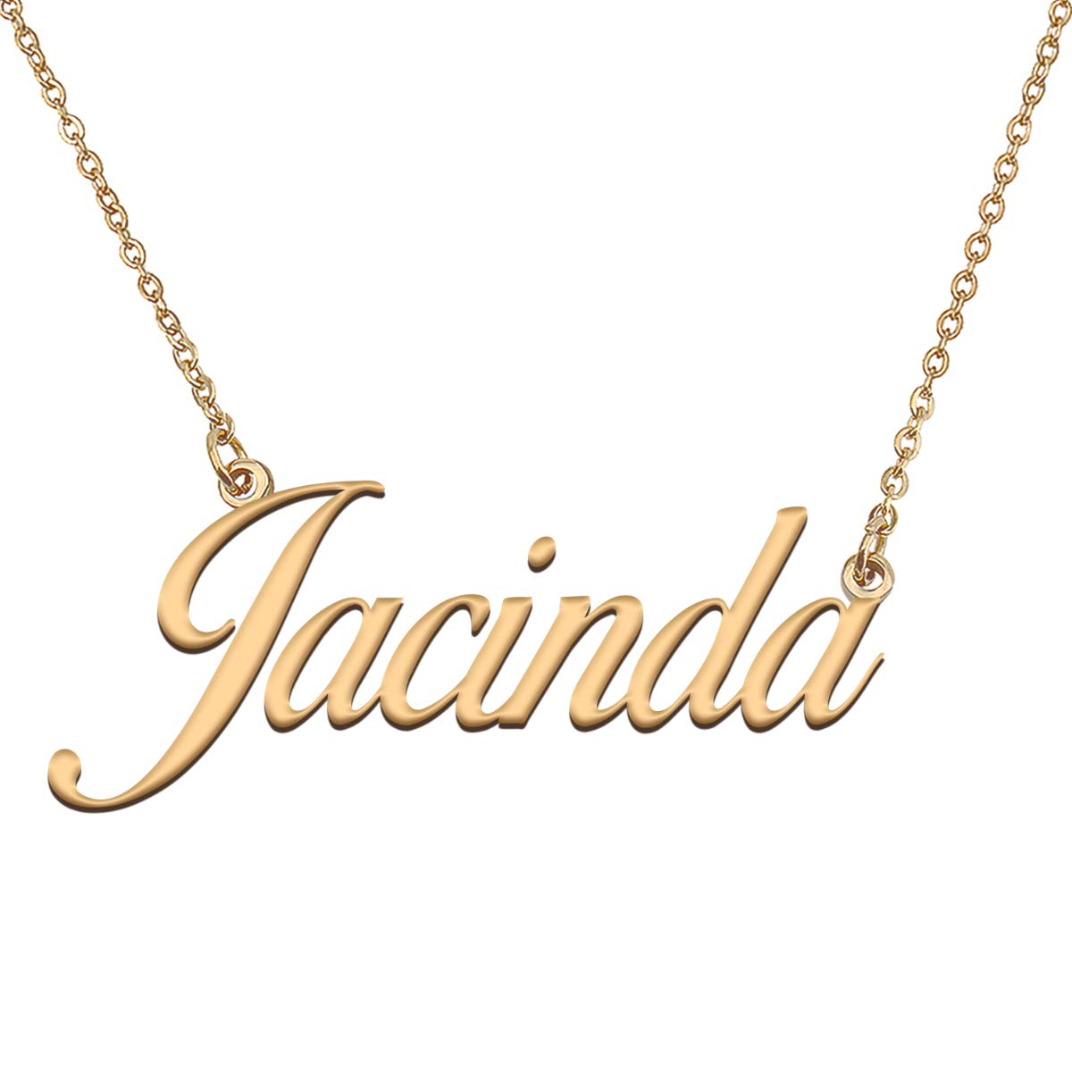 HUAN XUN Customized Custom Simple Any Name Necklace