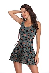 PCGAGA Women's Tennis Dress with Separate Shorts