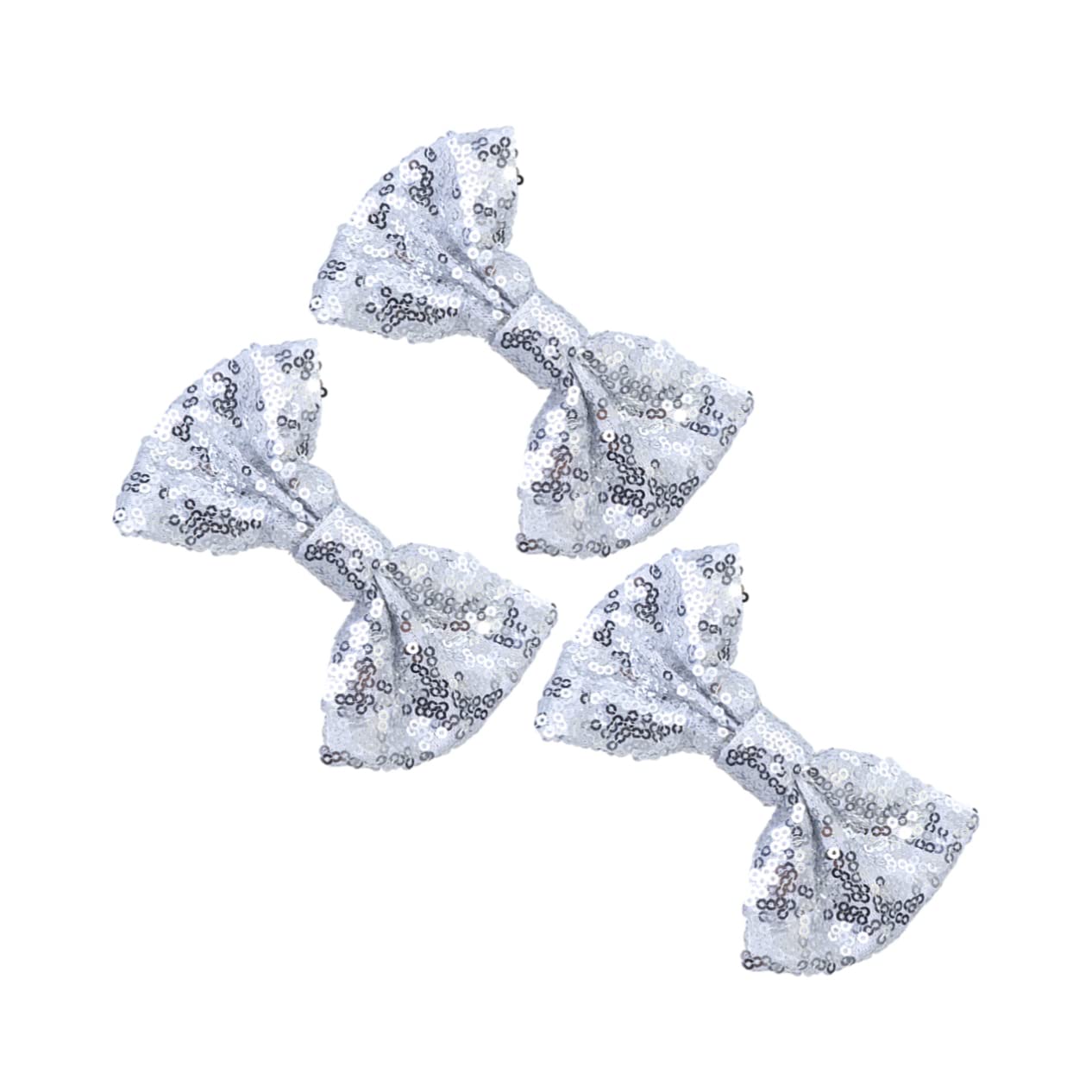 Lurrose 3pcs Braid Hair Clip Girl Bows Glitter Hair Clips Bowknot Hairbows Bow s Sequin Hair s for Girls Bow Tie Alligator Hairpin Hair for Kids Bowknot Ribbon Cute