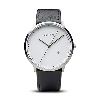 BERING Unisex-Armbanduhr Analog Quarz Leder 11139-404