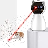 YVE LIFE Cat Toys,The 4th Generation Real Random Trajectory,Motion Activated Rechargeable Automatic Cat Laser Toy,Interactive