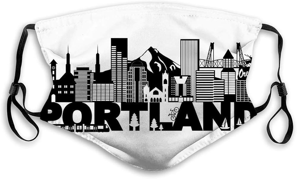 Cómoda máscara impresa, Portland, famosos lugares de interés en Oregon