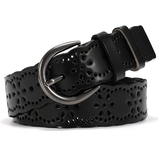 Women Fashion Hollow Heart PU Leather Dress & Jeans Narrow  display picture 1